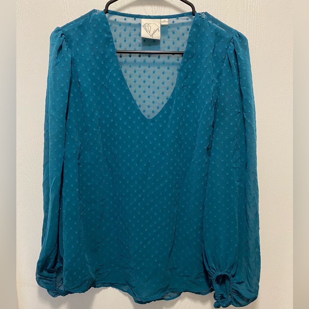 Sheer back blouse